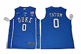 Duke Blue Devils #0 Jayson Tatum Blue College Basketball Jersey,baseball caps,new era cap wholesale,wholesale hats